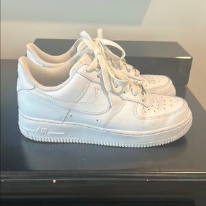 White Nike Air Force Ones